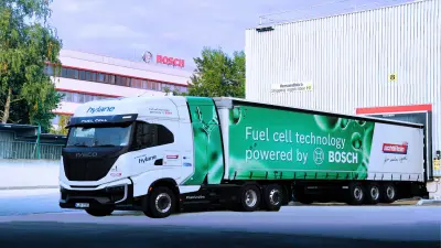 Bosch pone en marcha su primer camión con pila de combustible de hidrógeno en Europa
