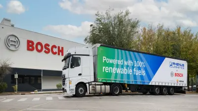 Bosch apunta a los combustibles renovables como una solución alternativa para descarbonizar el transporte de mercancías por carretera